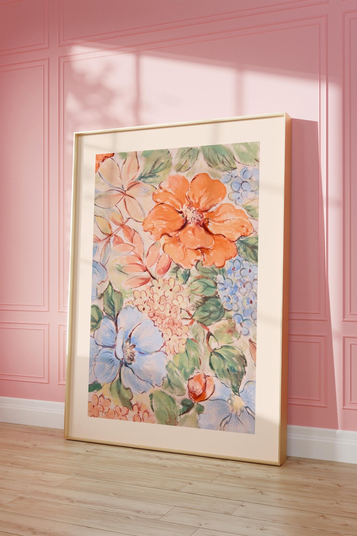 Watercolor Floral Painting Art Print, Wildflowers - Image 3