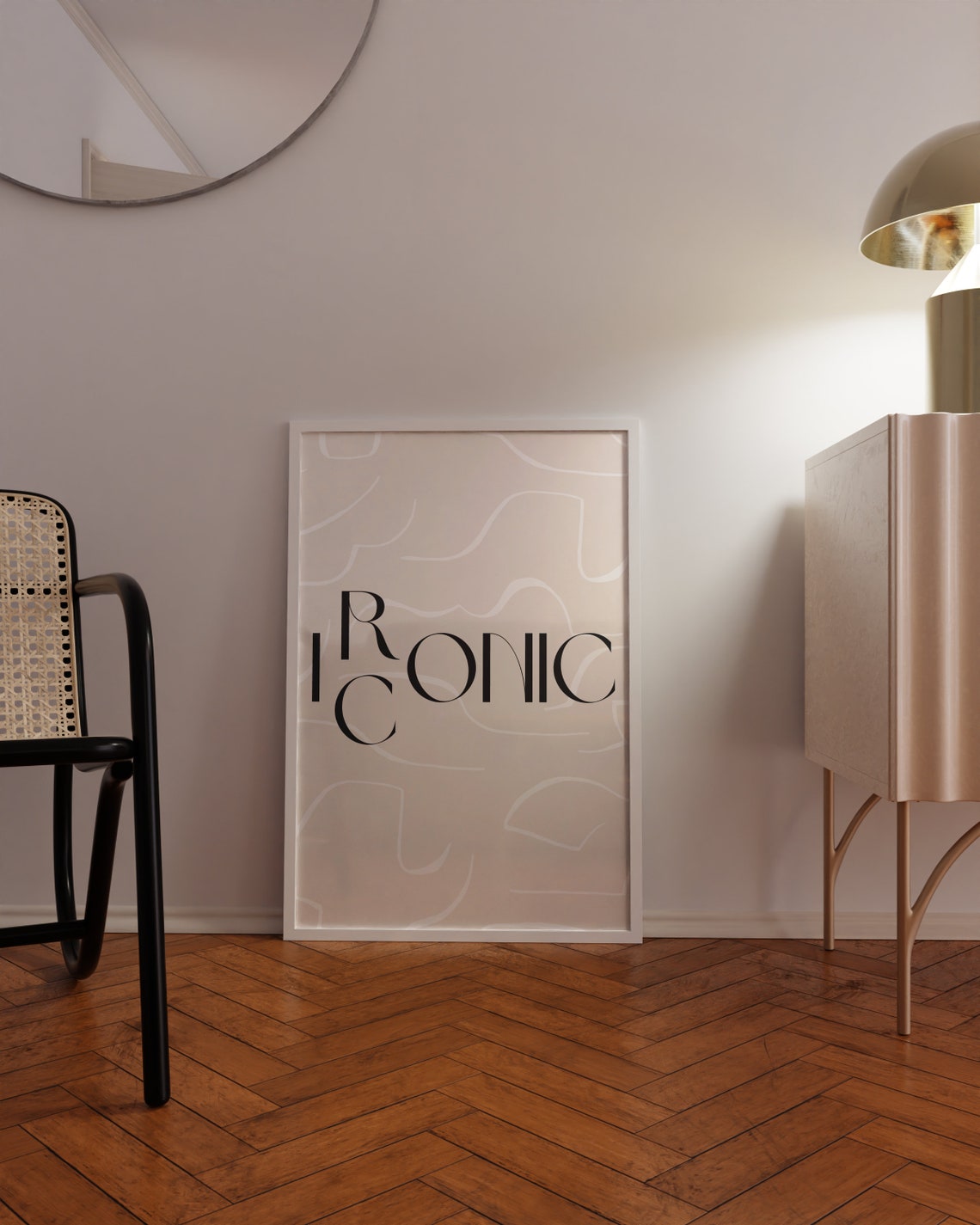 Iconic Bold Minimalist Beige Typography Statement Quote Poster - Image 3