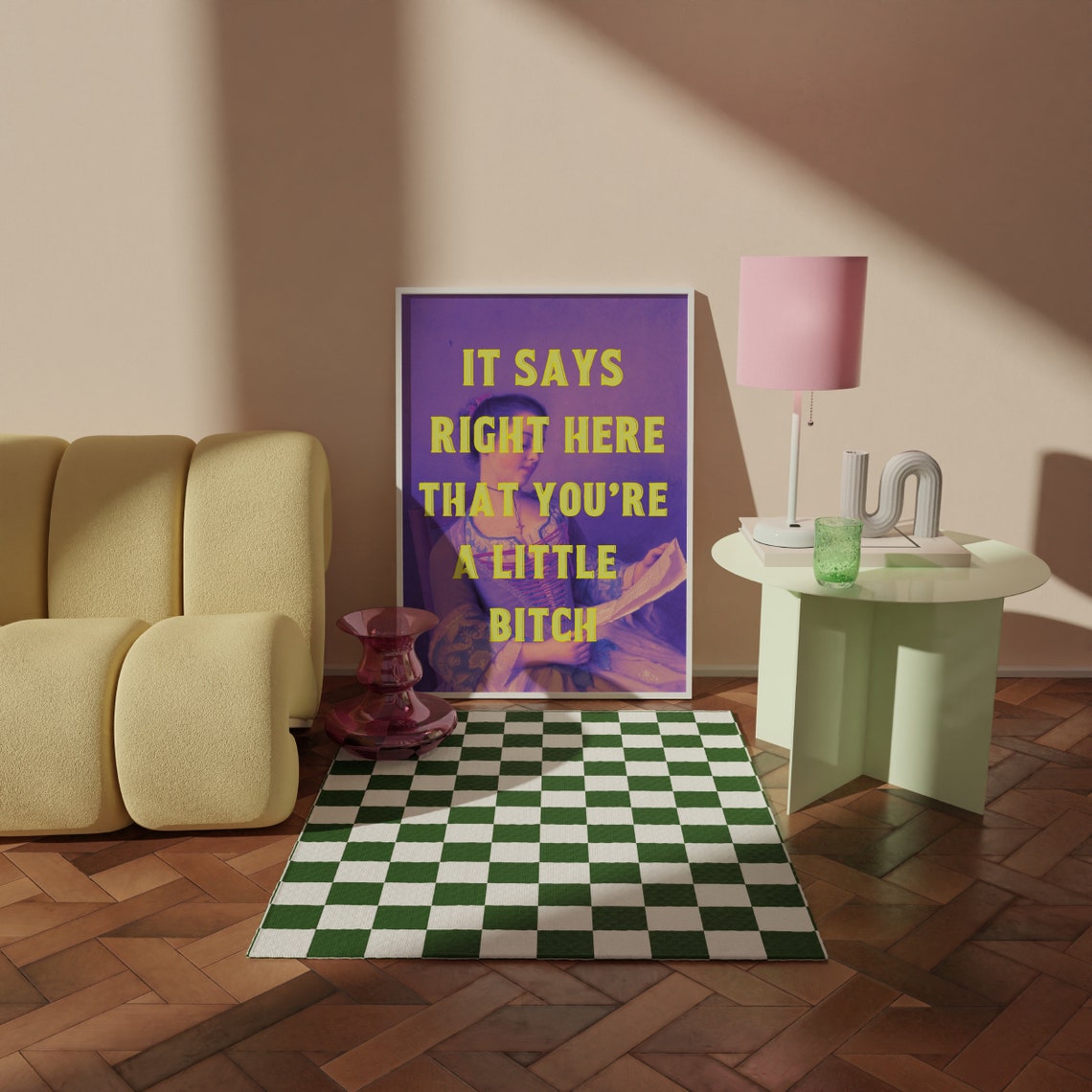 It Says Right Here That Youre A Little Bitch Sassy Funny Poster - Image 2
