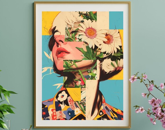 Daisy Mae No2 Unique Canvas Art Print