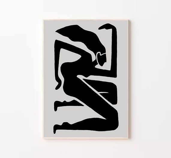 Abstract Posing Woman Illustration Of A Woman Laying Down With Her Legs Up Illustrated In Black On A Grey Art Woman Figure