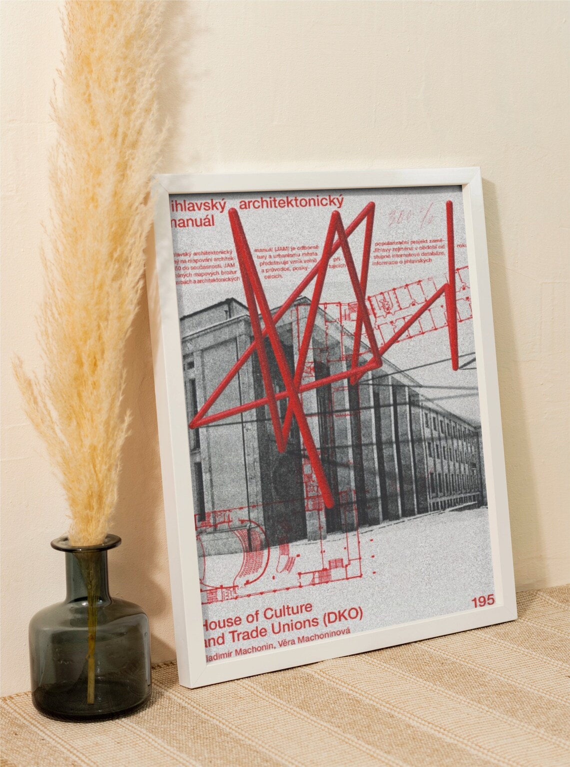House Of Culture Trade Unions 1955 Brutalist Architecture Poster - Image 3