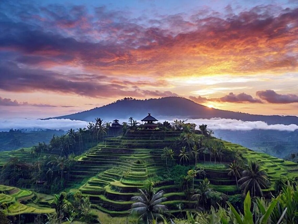 Bali Landscape, Scenic Rice Terraces View - Image 4