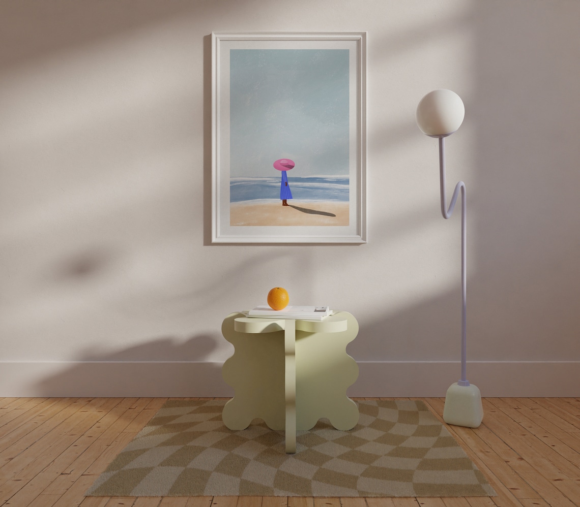 Ocean View Mindful Art Print, Peaceful Nature Poster - Image 2