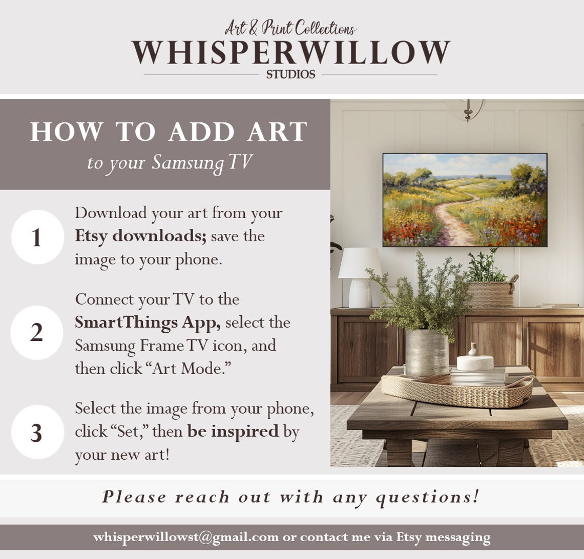 Winding Path Through Colorful Wildflower Valley Spring Poster - Image 3