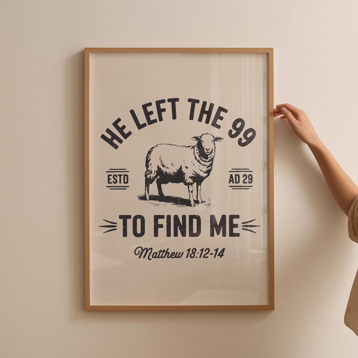 Matthew Bible Verse Christian Scripture Art Print - Image 5
