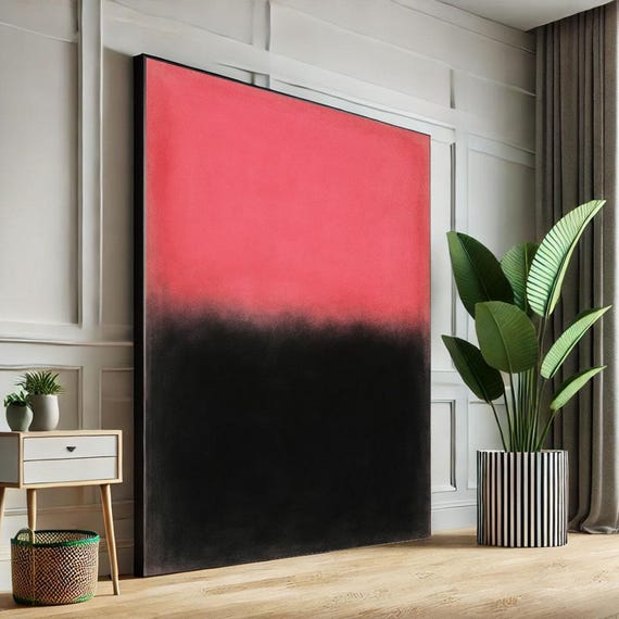 Mark Rothko Red And Black Canvas Iconic Color Field Painting Reproduction For Bold Modern Interiors
