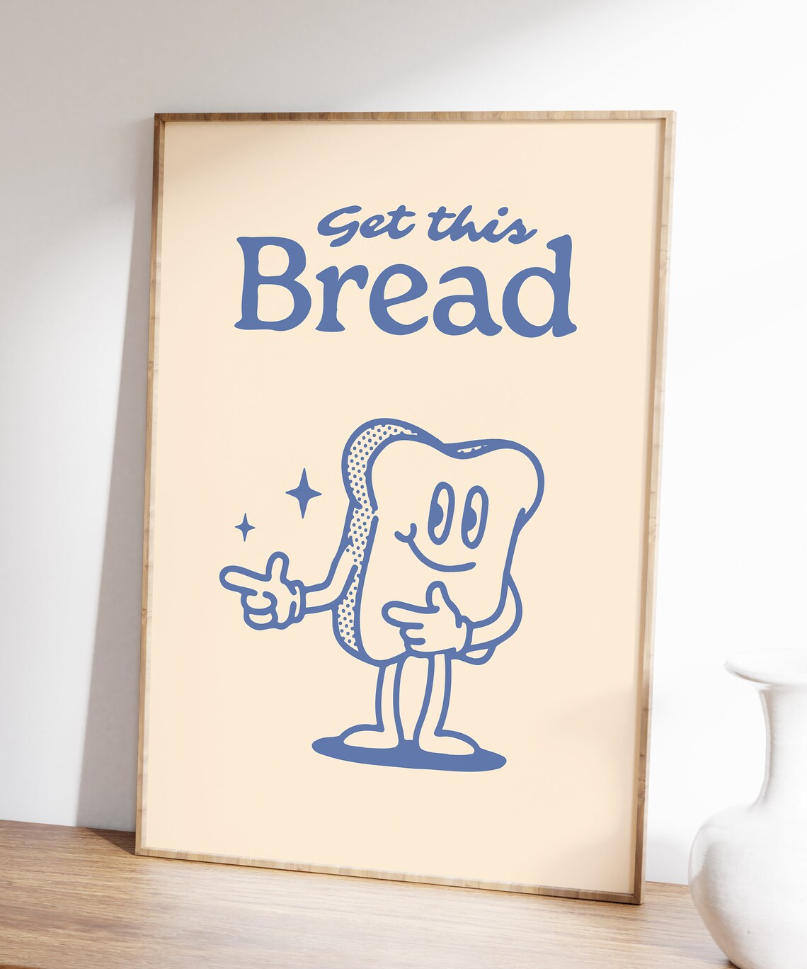 Get This Bread Retro Funny Kitchen Quote Poster - Image 3