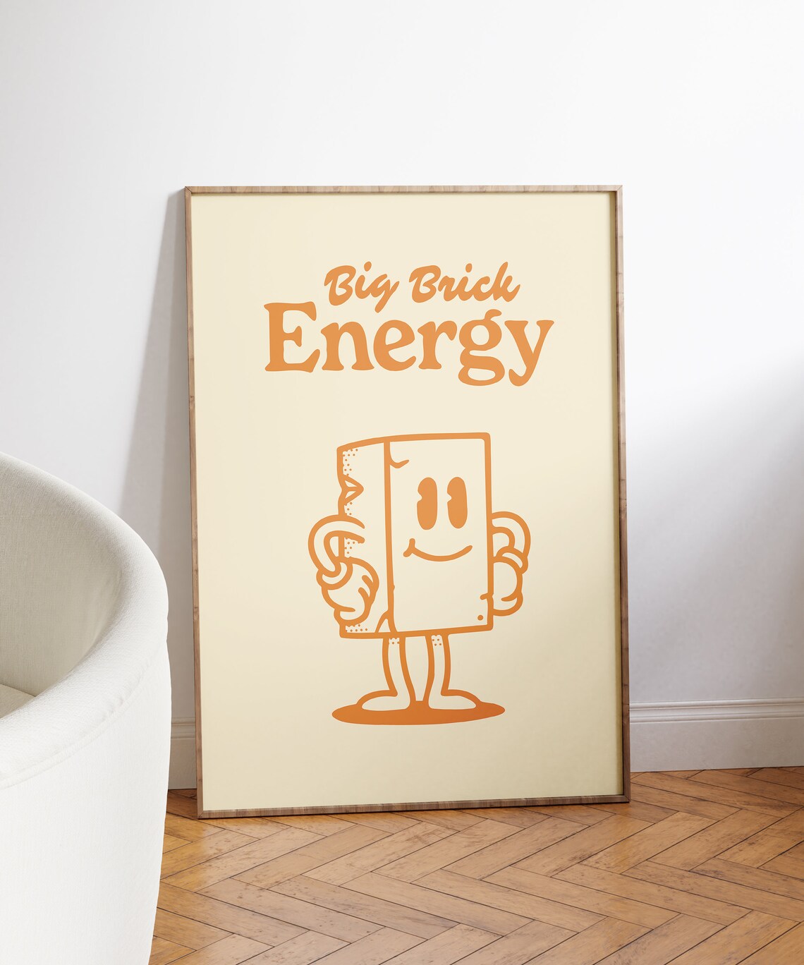 Big Brick Energy Vintage Motivational Quote Print - Image 2