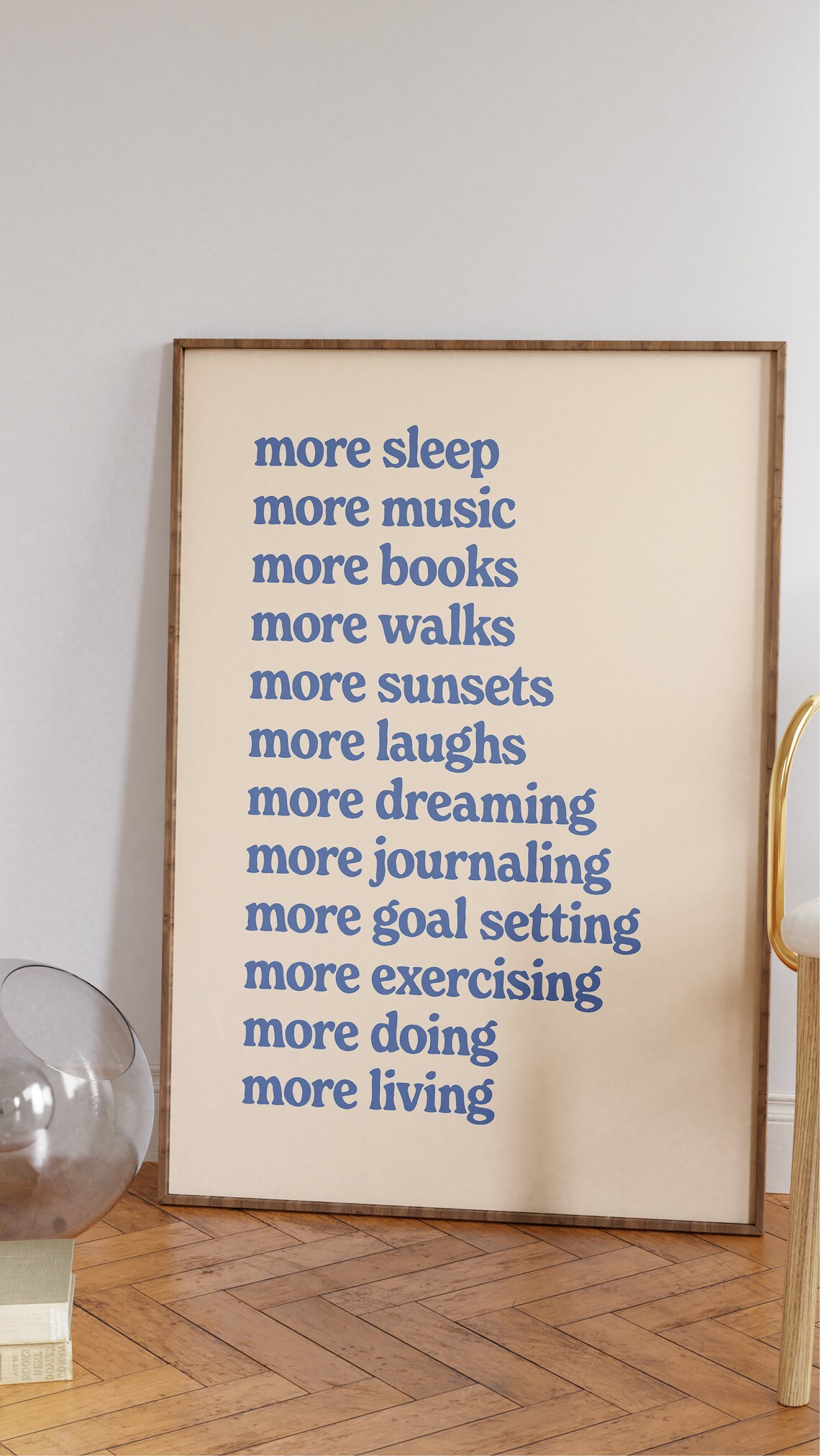 Self Care Positive Habits Retro Quote Poster - Image 2