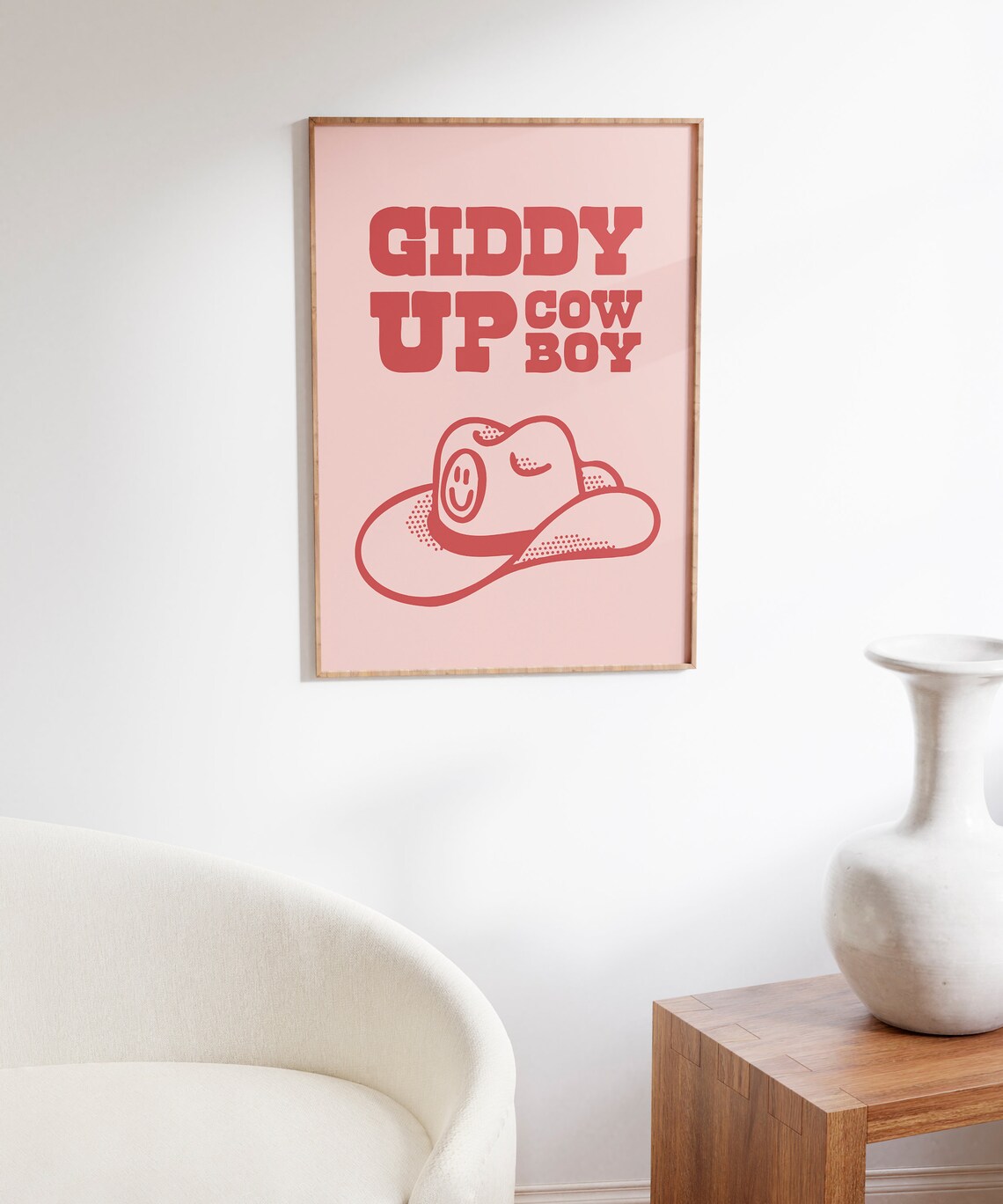 Retro Cowboy Print Western Wall Art Retro Cowboy Hat Poster Wild West Print Cowgirl Quote Art Print Retro Howdy Wall Art Retro Print - Image 5
