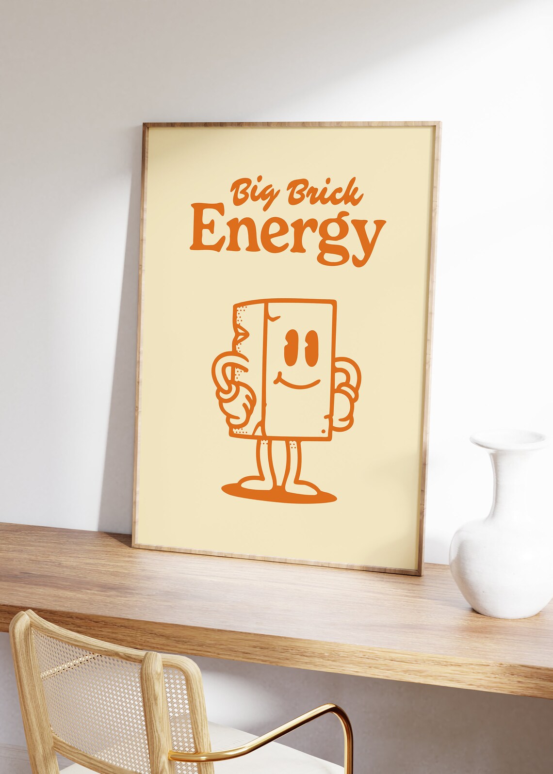 Big Brick Energy Vintage Motivational Quote Print - Image 3