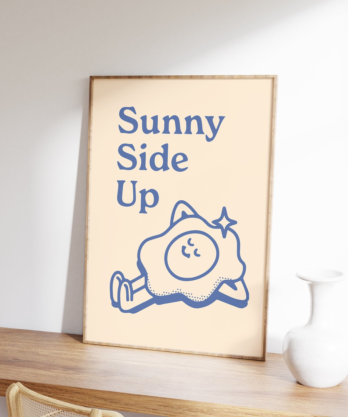 Sunny Side Up Retro Positive Quote Art Print - Image 5