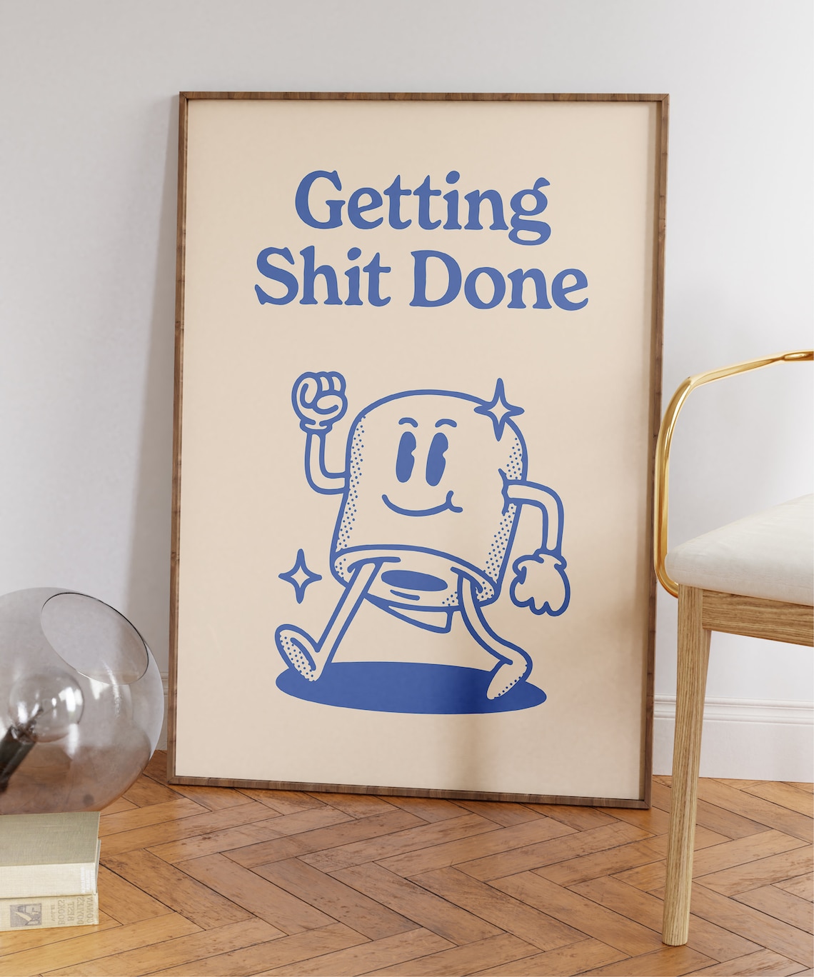 Getting Shit Done Retro Motivation Art Print - Image 5