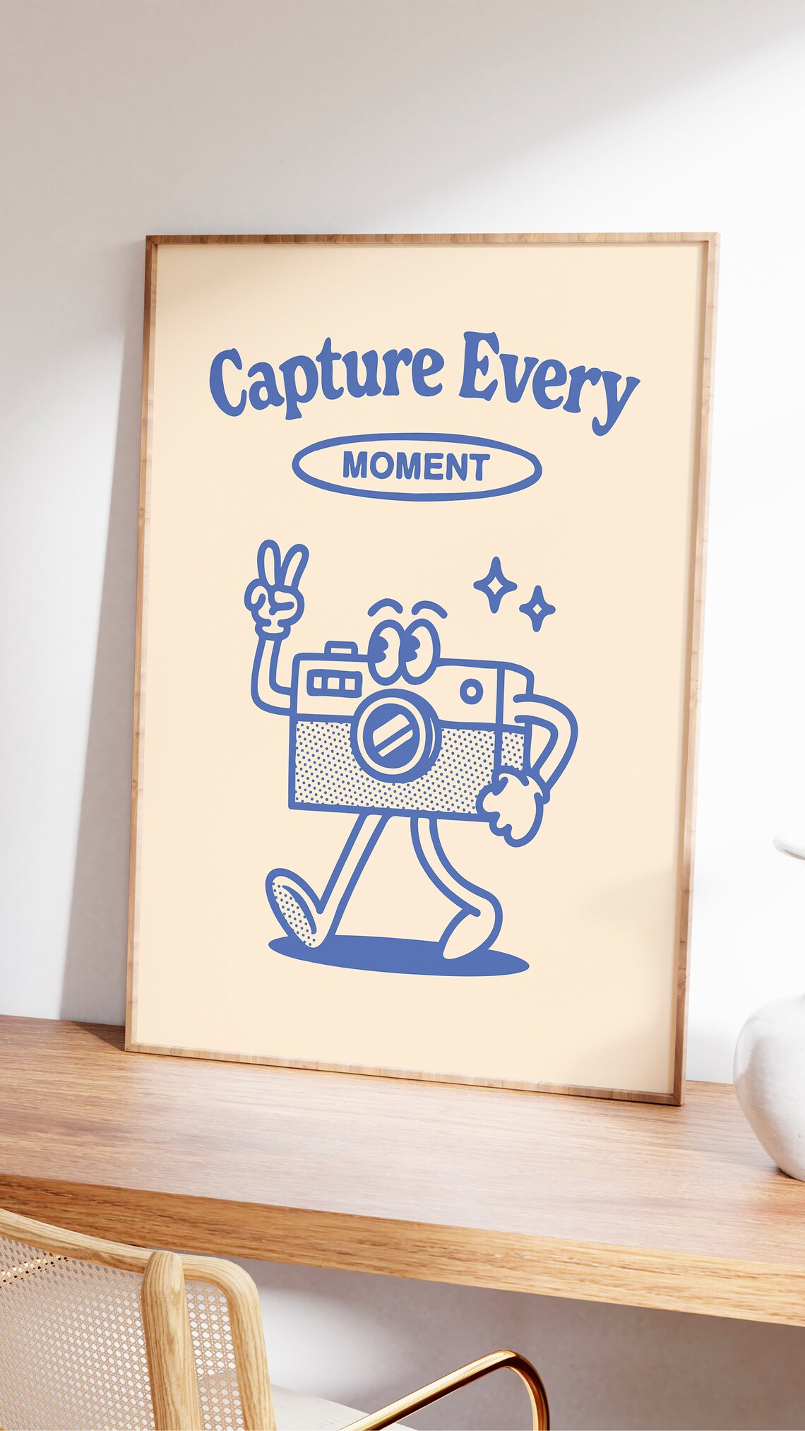 Retro Camera Print, Vintage Photography Quote Poster - Image 2