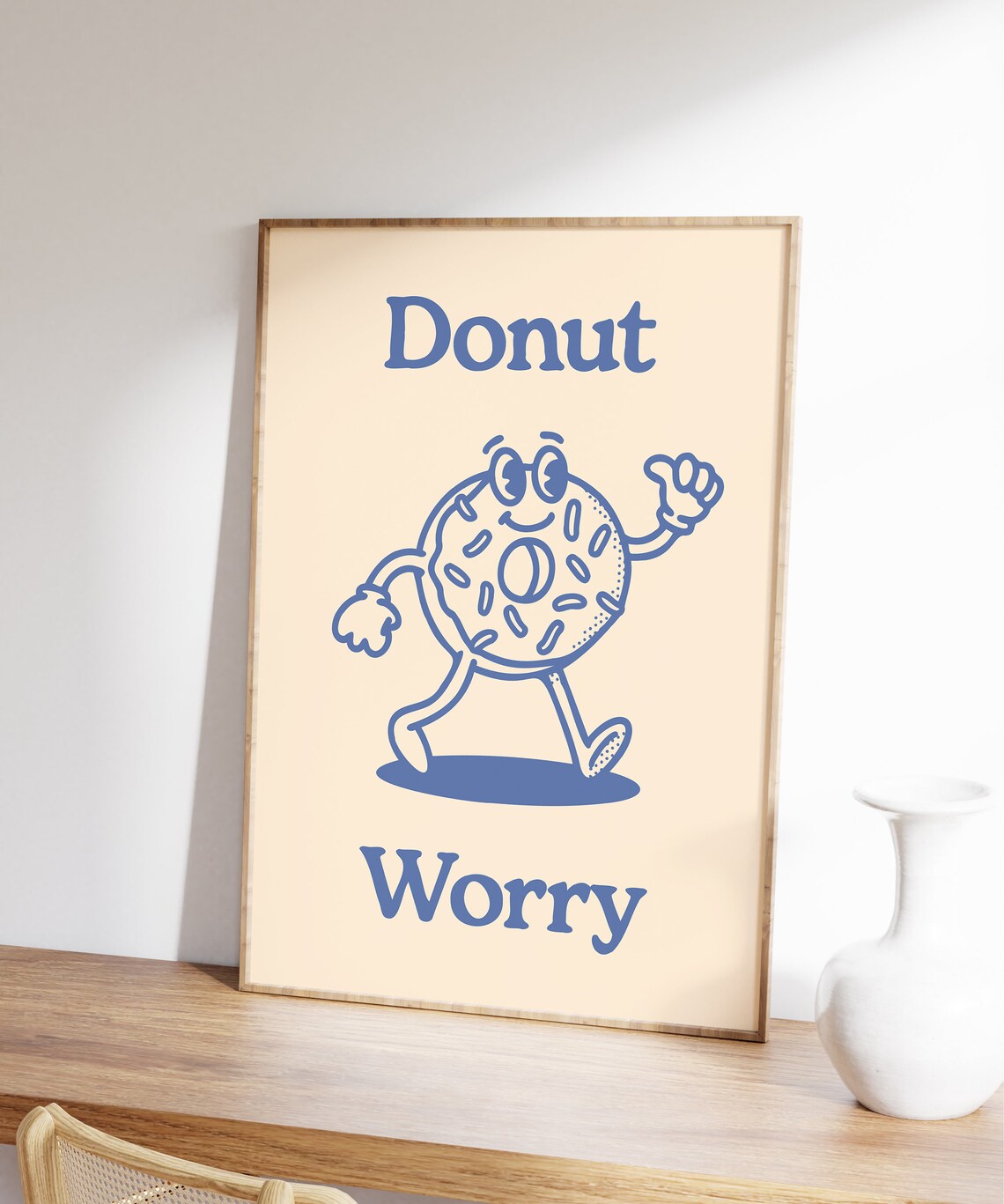 Donut Themed Retro Motivational Art Print - Image 5