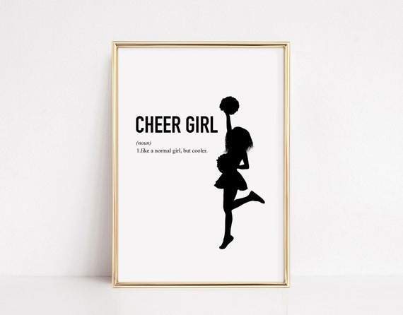 Cheerleading Gifts Cheer Girl Poster Cheerleader Gifts For Girls Teenage Girls Room Decor Dorm Wall Prints Art Downloads