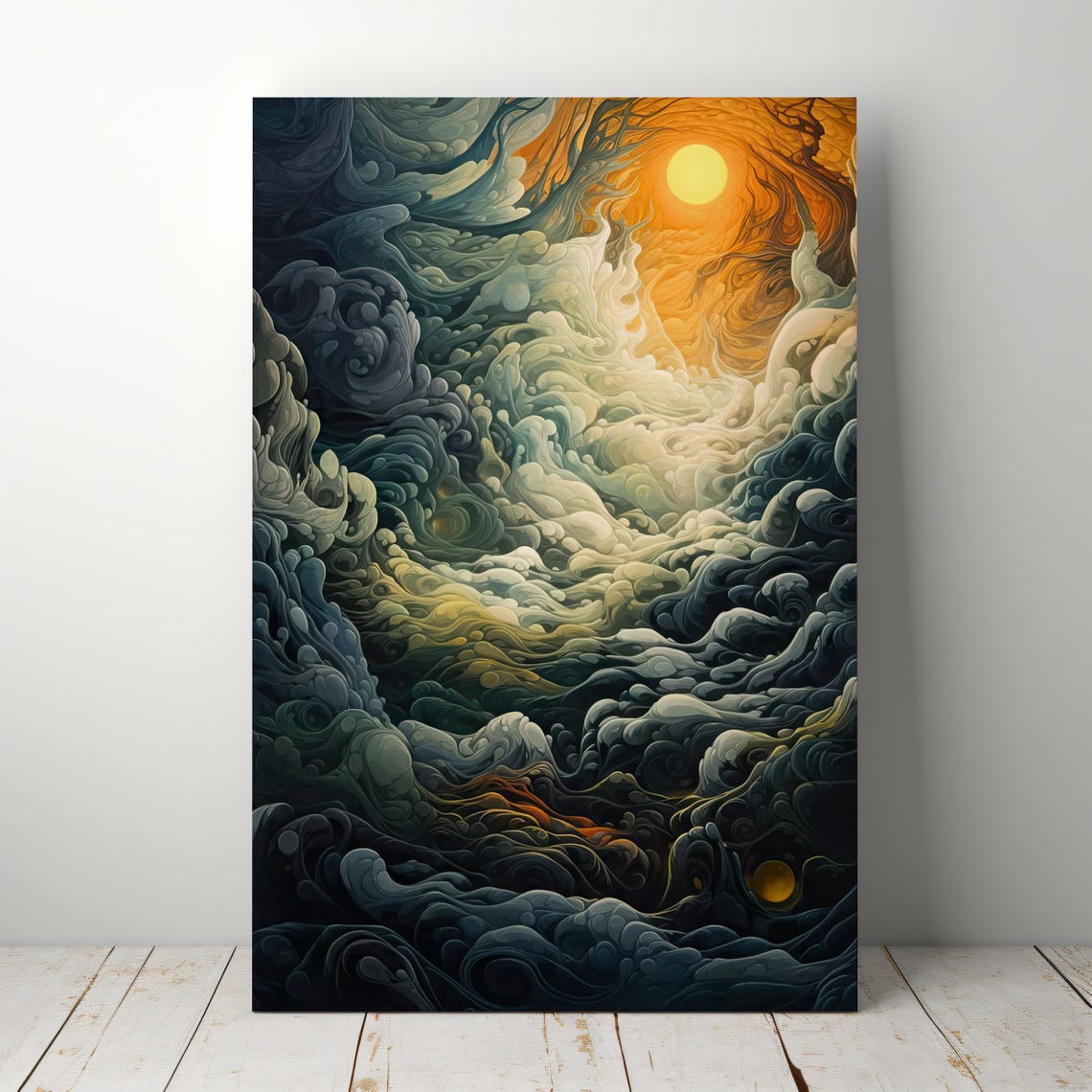 Celestial Convergence Surreal Art Print - Image 2