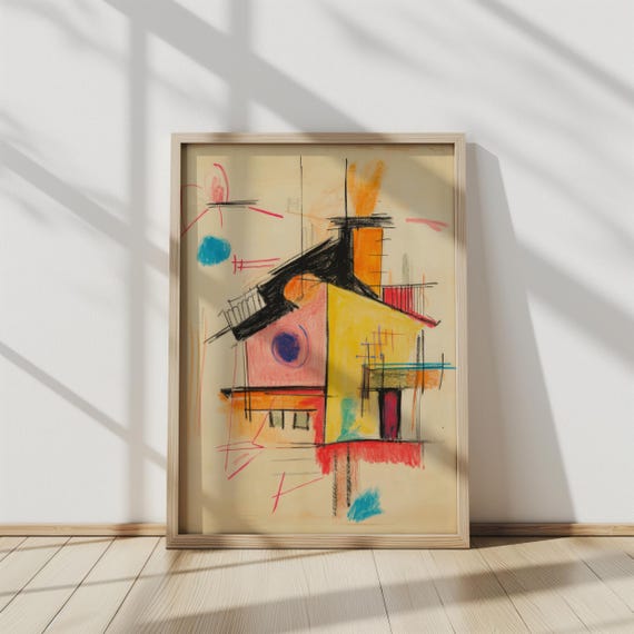 Urban Geometry In Color Colorful Modernist Abstract Geometric Art With Vibrant Shapes Contemporary Wall Art Art Wall Art