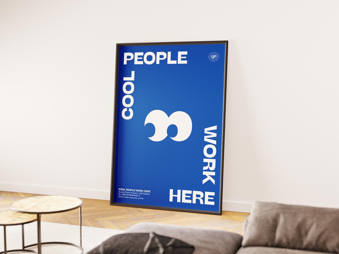 Cool People Work Here Inspirational Typography - Image 2