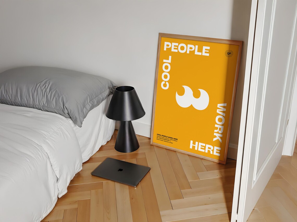 Cool People Work Here Typography Print - Image 3