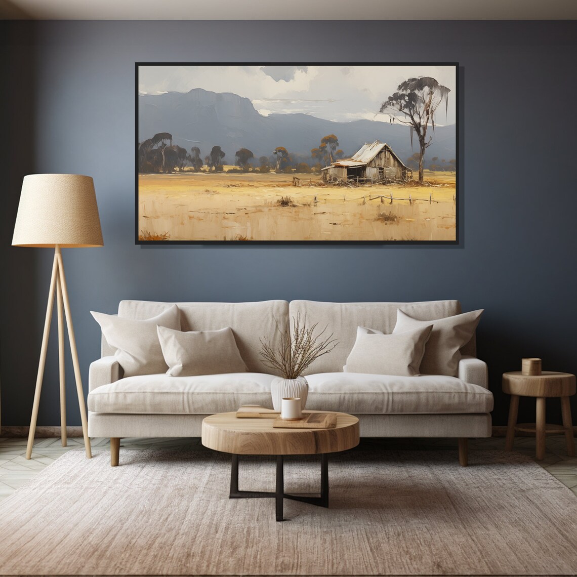 Vintage Abandoned Barn Art Print, Rustic Farm Scene - Image 4