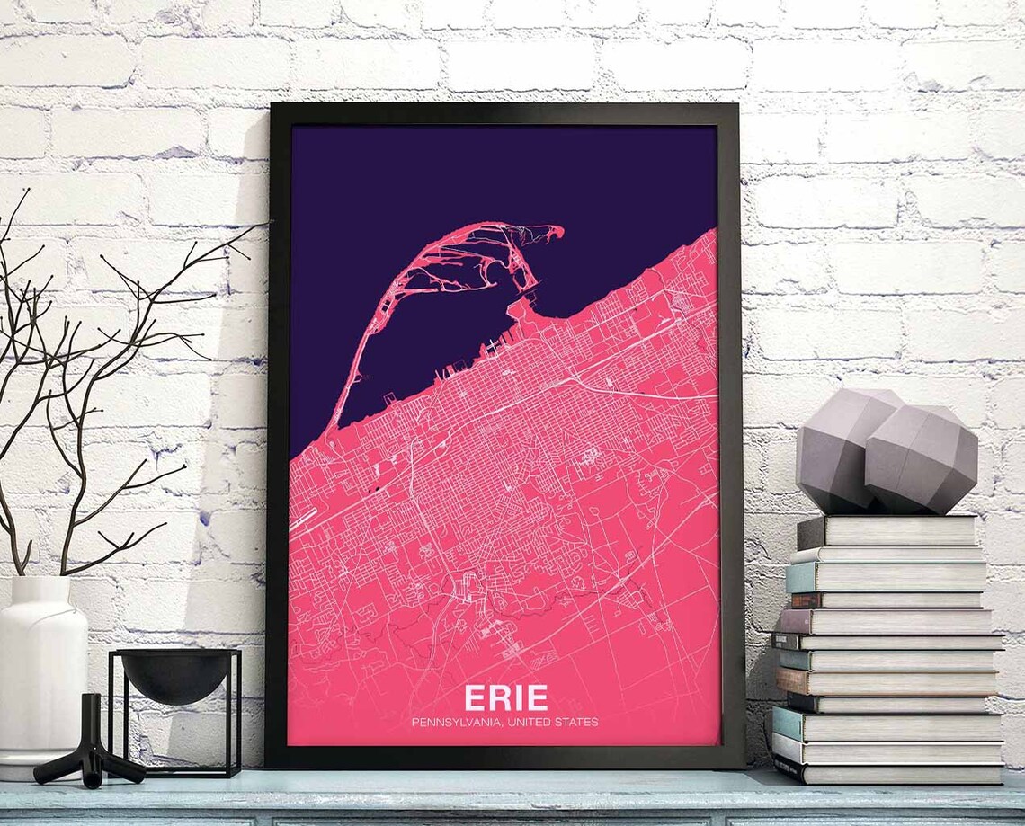 Elkhart Indiana USA Poster, Hometown City Art Print