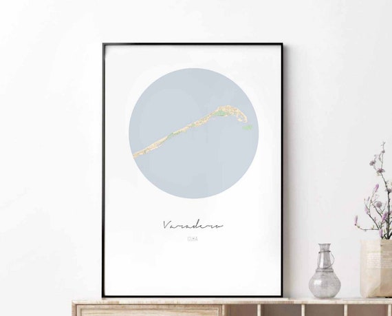 Varadero Map Poster Wall Decor Design Modern Minimal Nordic Travel Bedroom Home Art Vintage Retro Dorm Nursery Housewarming