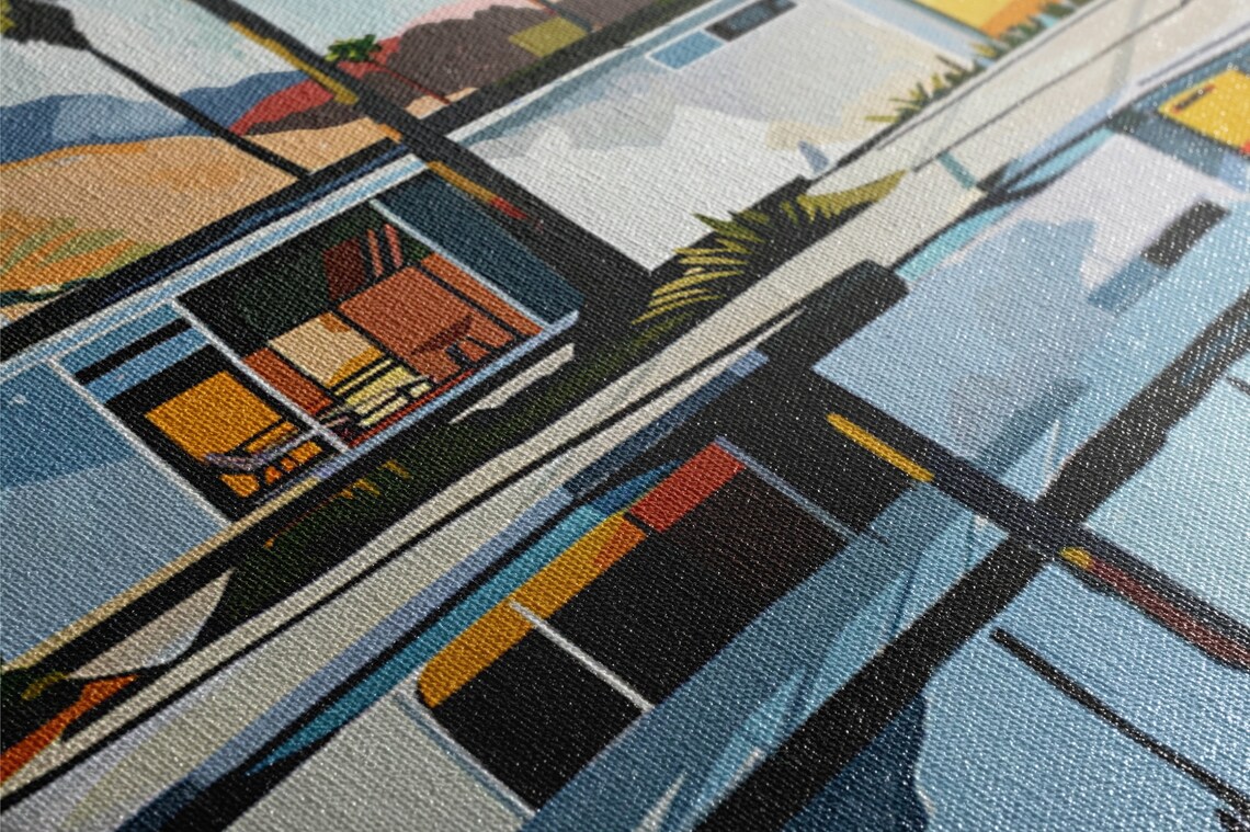 Palm Springs House, Retro Mid-Century Modern Art Print - Image 2
