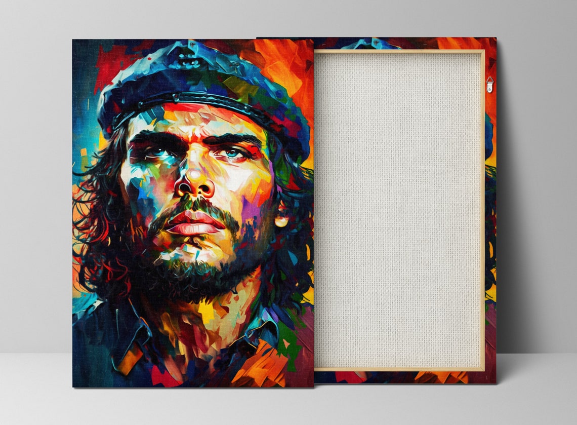 Che Guevara Revolutionary Portrait Beret Colorful Icon Art Poster - Image 3