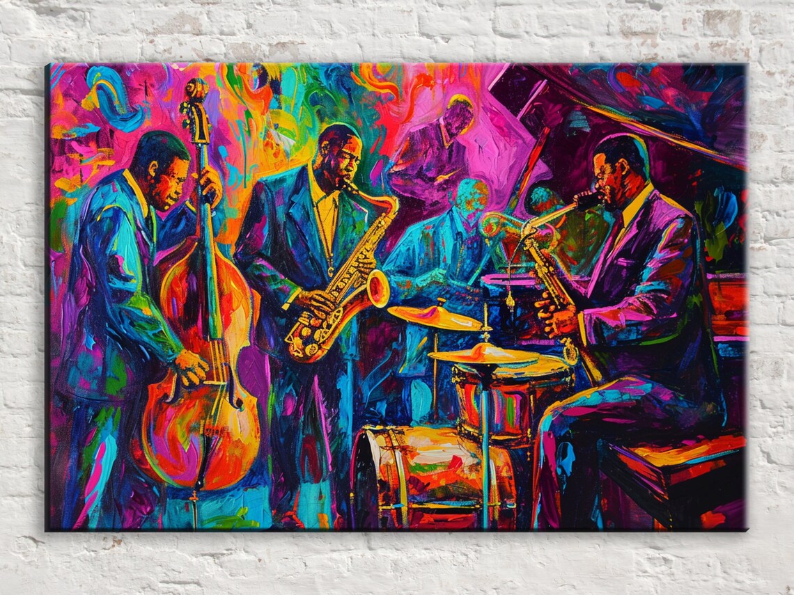 Jazz Fusion Band Wall Art Print, Music Poster Decor