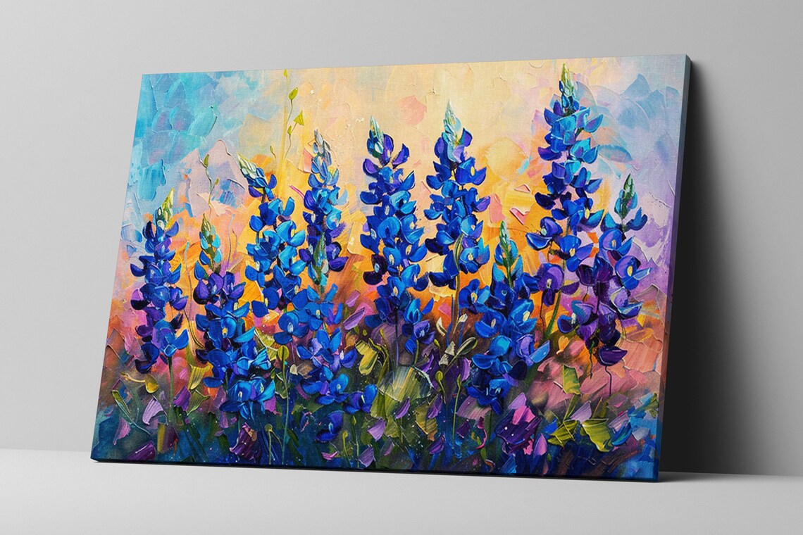 Hill Country Harmony Bluebonnet Meadow Poster Print - Image 5