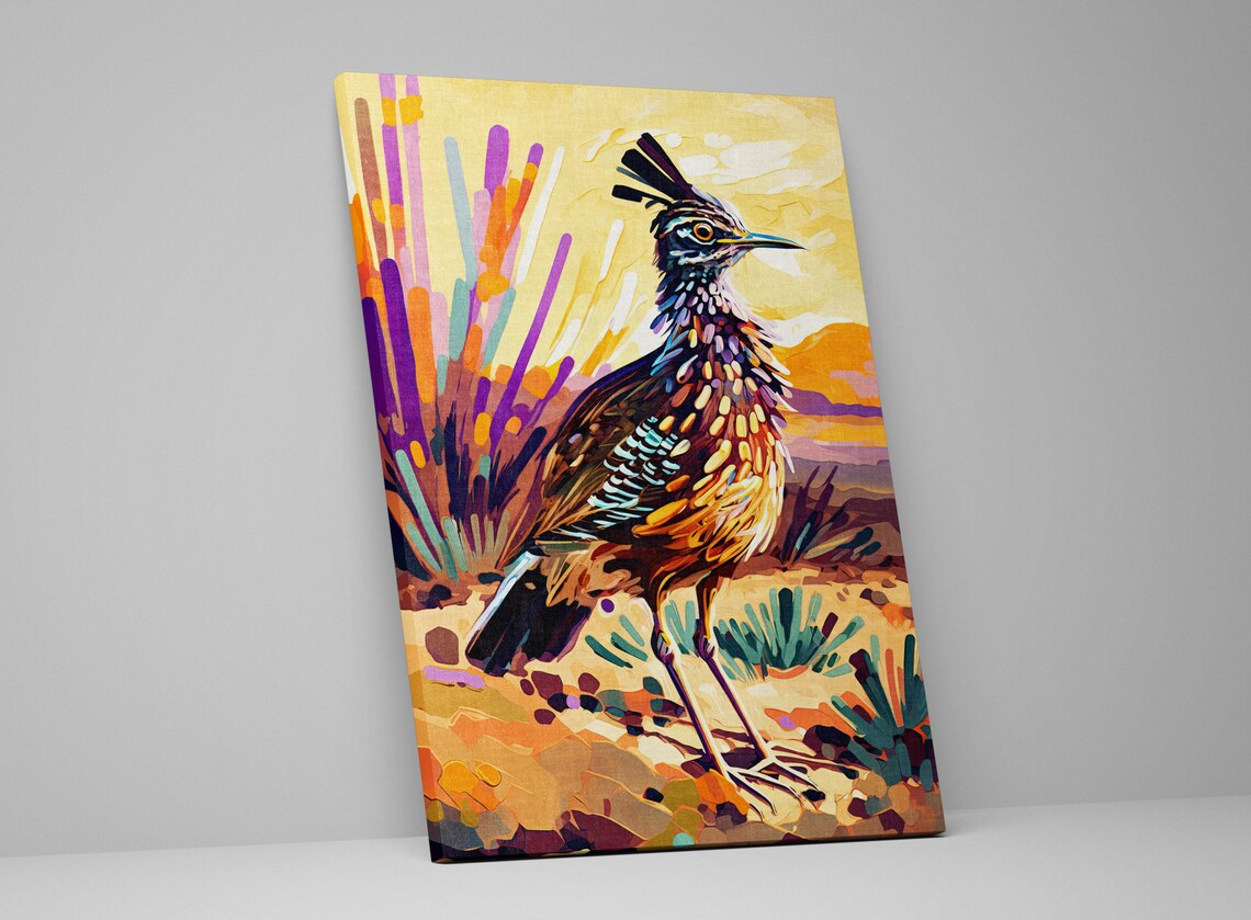 Desert Roadrunner Southwest Wildlife Art Print - Image 4