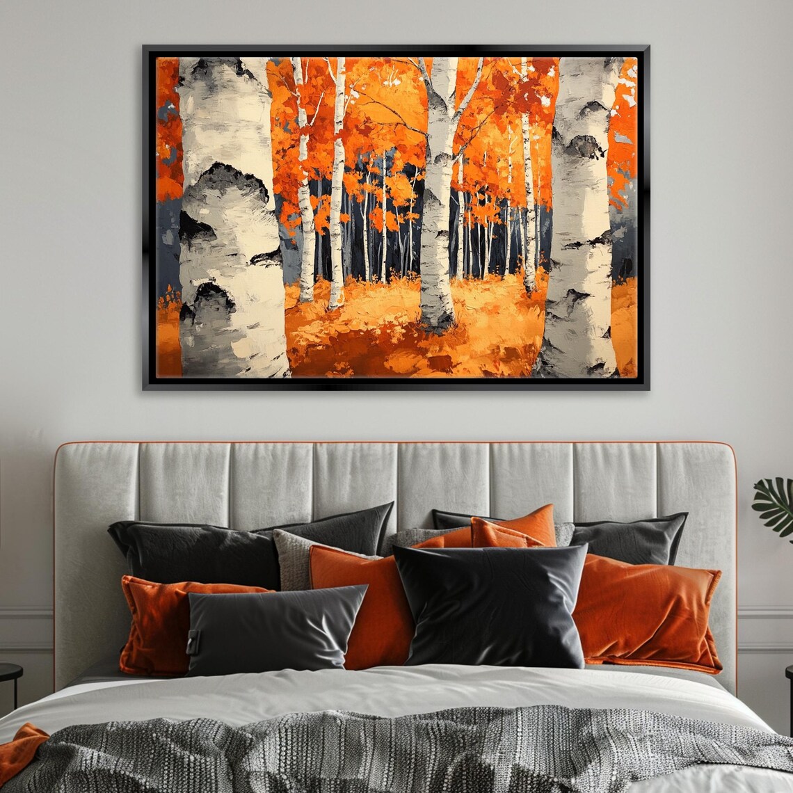 Beautiful Birch Trees In Fall Colors Wall Art Print Framed Or Unframed Gallery Wrapped Gicle Ready To Hang Extra Large Wall Art - Image 5