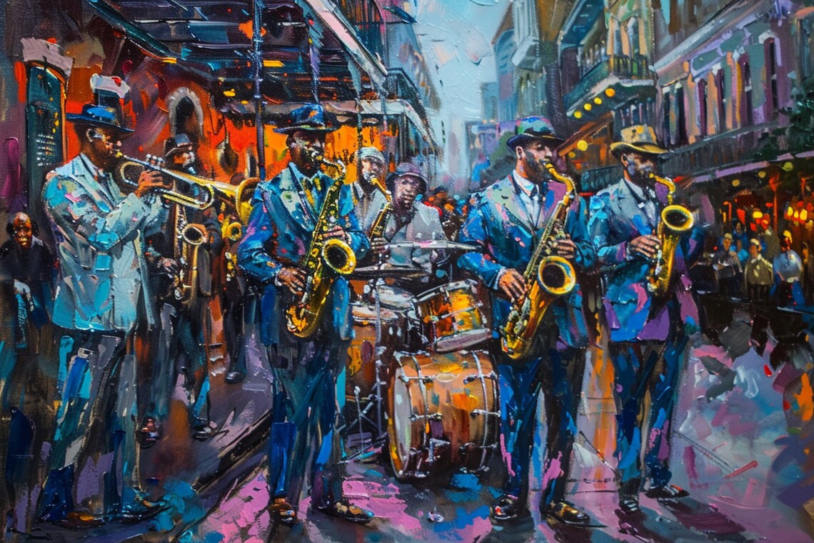 Nola Swing New Orleans Jazz Band, Music Art Print - Image 5