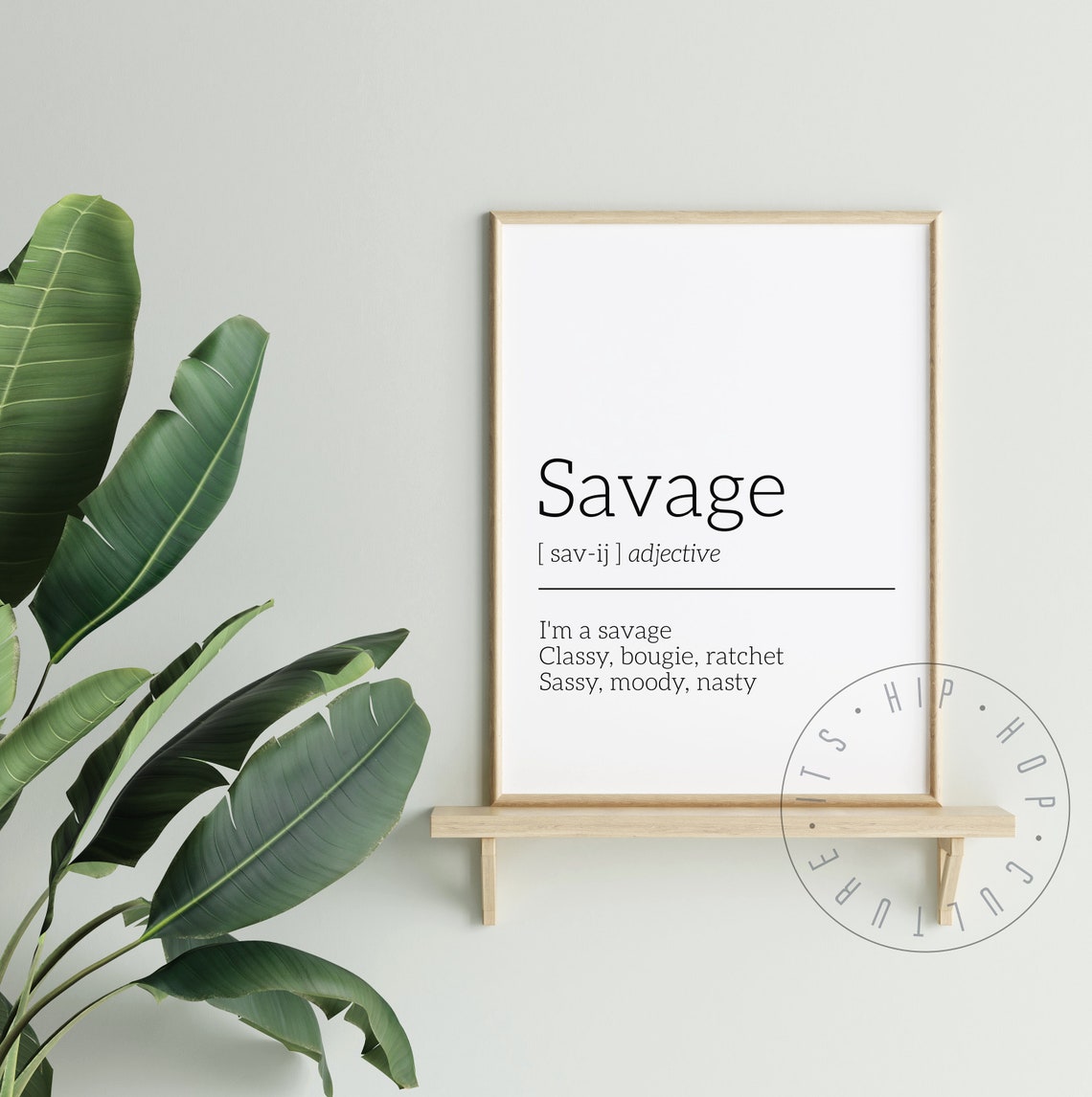 Savage Lyric Definition Megan Thee Stallion Funny Quote Poster - Image 5