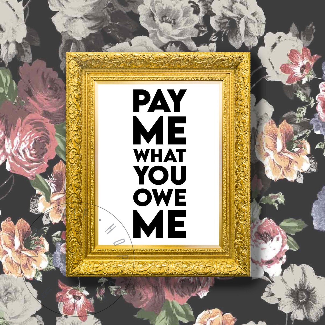 Pay Me What You Owe Me Quote Poster, Hip Hop - Image 4