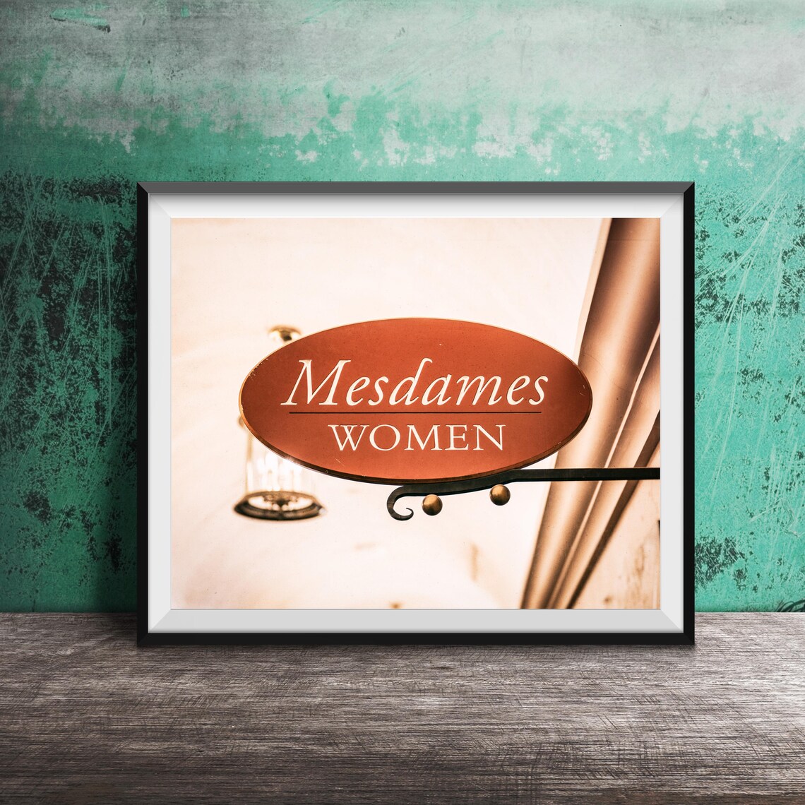 Mesdames Women French Restroom Hanging Sign Elegant Photo Poster