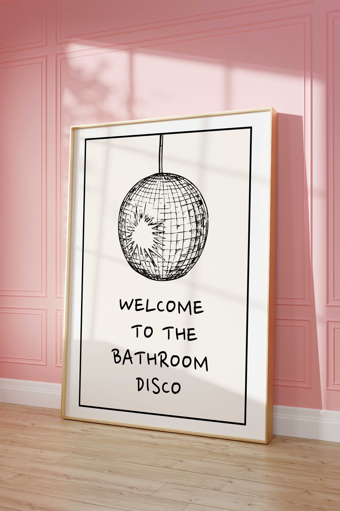 Bathroom Disco Minimalist Dance Poster - Image 2