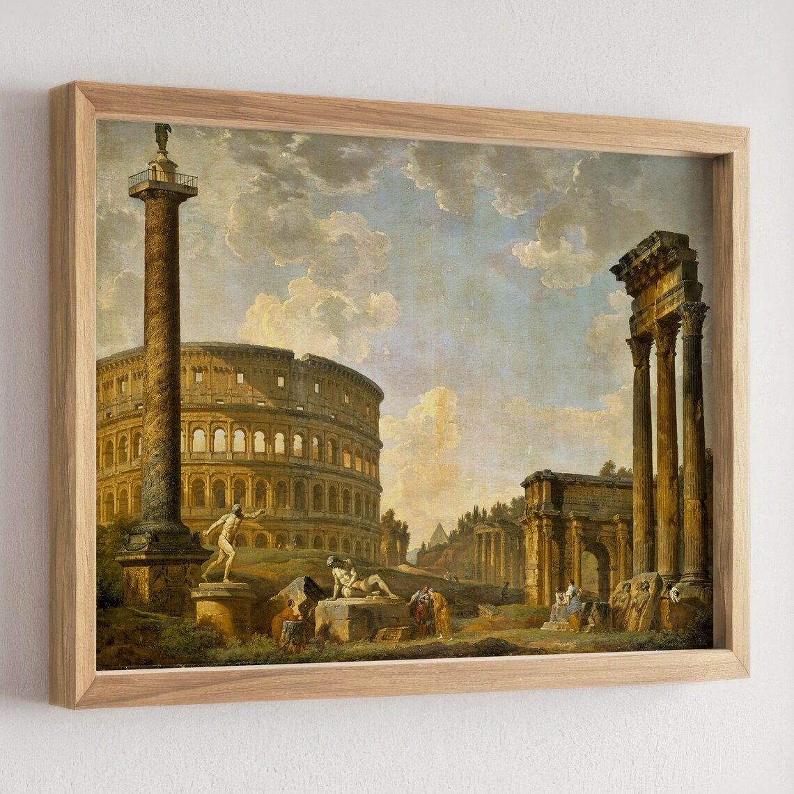 Roman Colosseum Capriccio by Giovanni Panini Art Print - Image 2