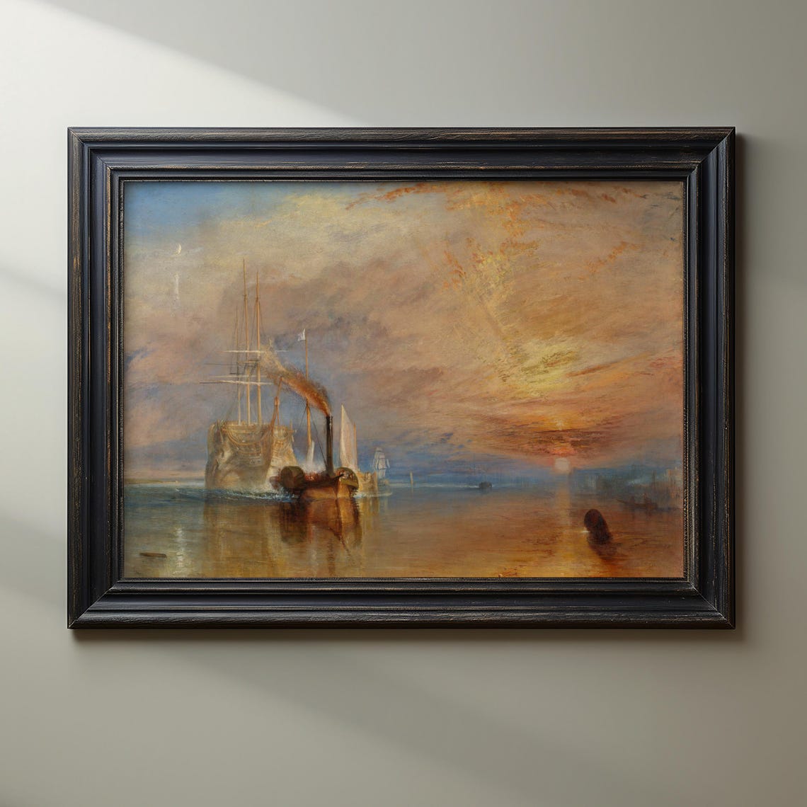 Turner The Fighting Temeraire at Sunset Classic Ship Seascape Poster - Image 4