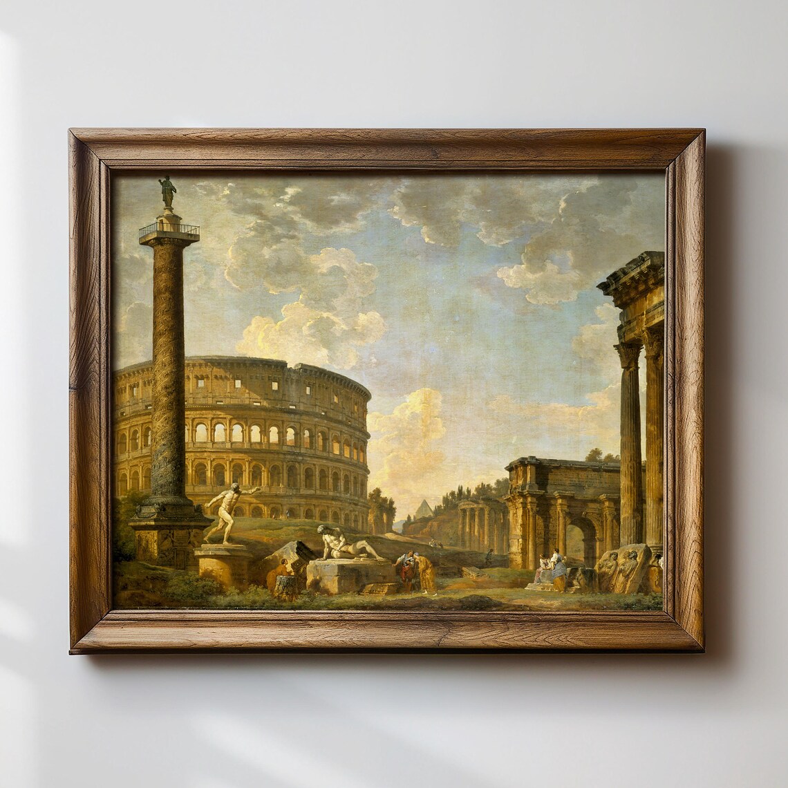 Roman Colosseum Capriccio by Giovanni Panini Art Print
