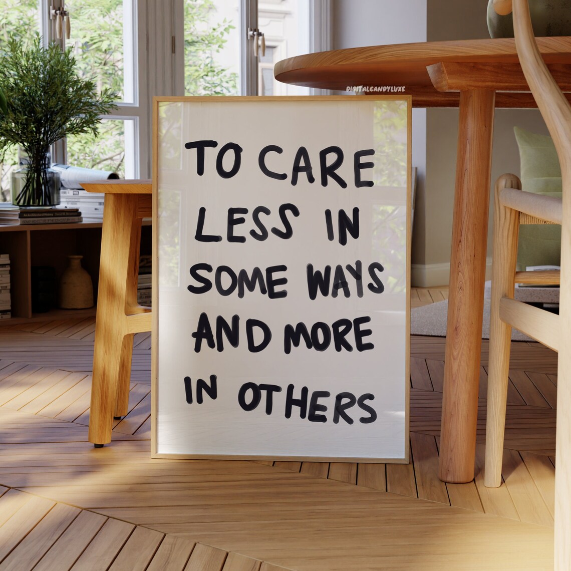 To Care Less Vintage-Inspired Art Print