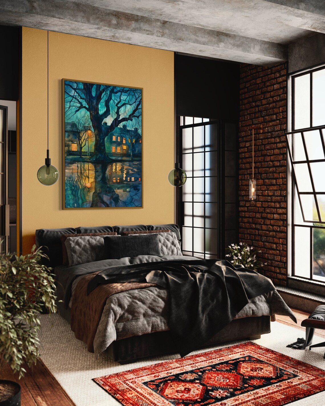 Moody Rainy Day Architecture and Sky Travel Poster - Image 5