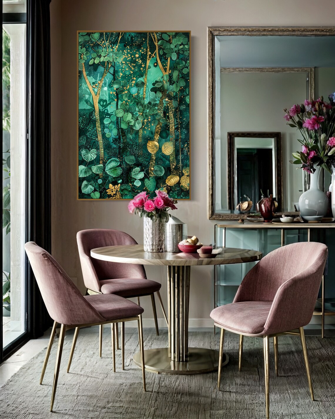Enchanted Grove Forest Art Print, Coquette Decor - Image 3