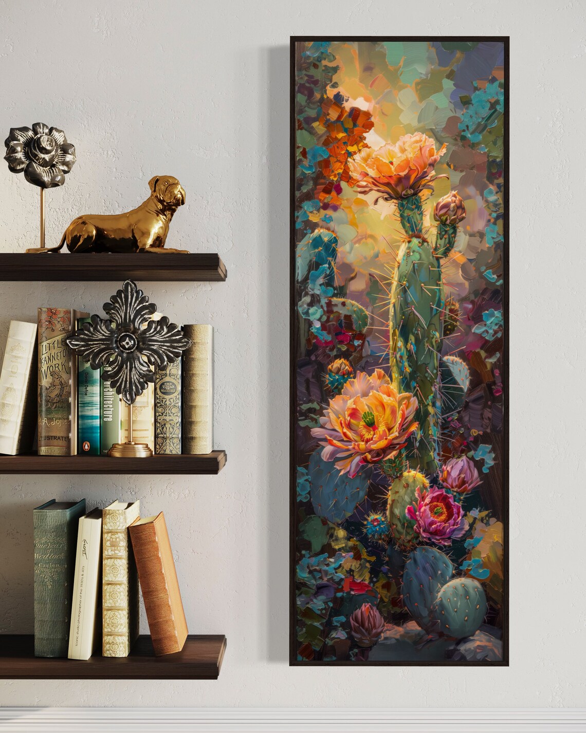 Desert Bloom Cactus Art Print, Southwest Decor - Image 3