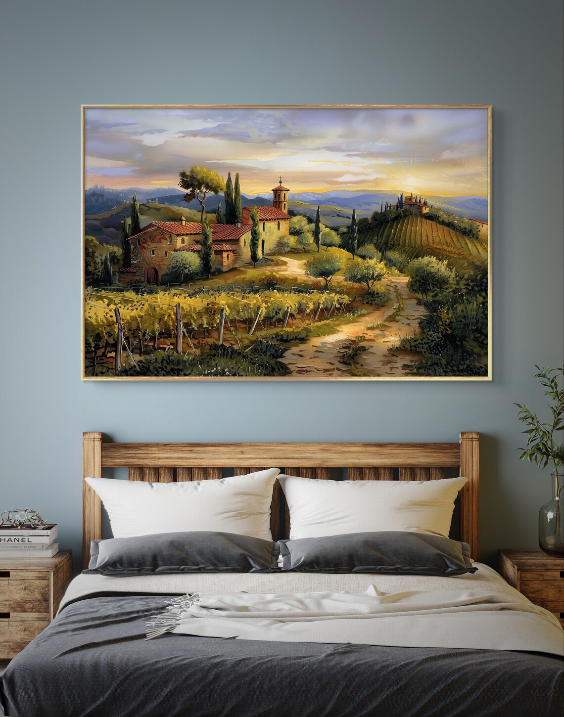 Tuscany Landscape, Italy Travel Poster Art Print - Image 4