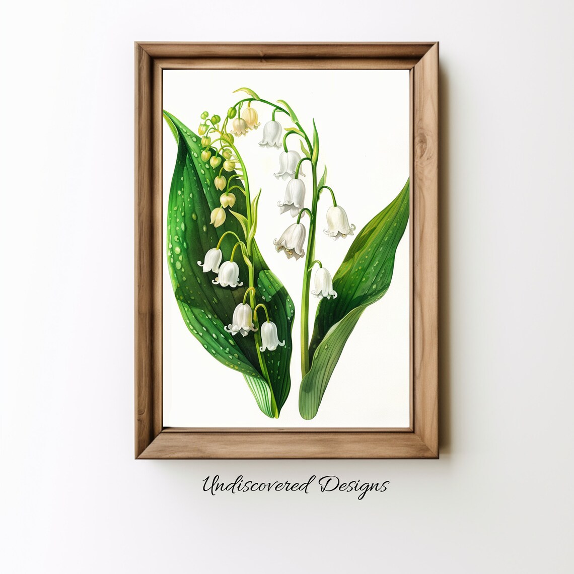 Lily of the Valley Vintage Botanical Floral Illustration Poster
