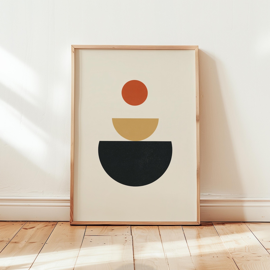 Geometric Harmony, Midcentury Modern Abstract