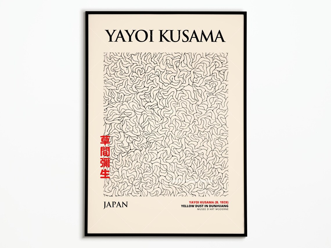 Yayoi Kusama Art Print, Poster Decoration